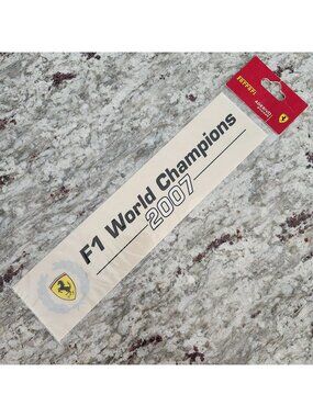 Ferrari F1 World Champions 2007 Official Sticker Decal 12inch